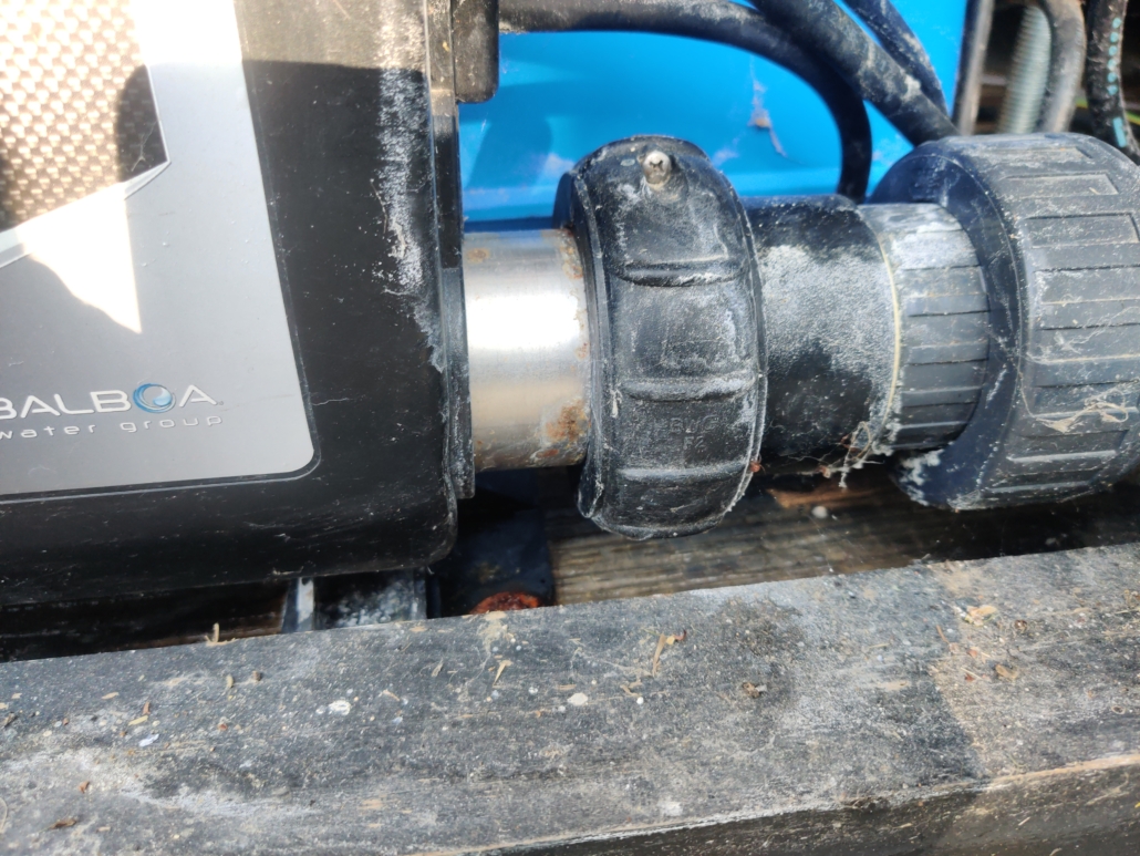 leaking jacuzzi